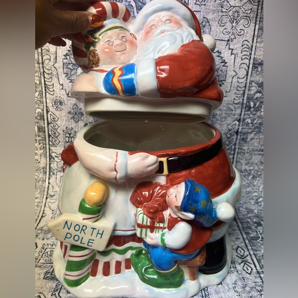 Cookie Jar Certified International Susan Winget Ceramic Santa and Mrs. Clause - Picture 3 of 12